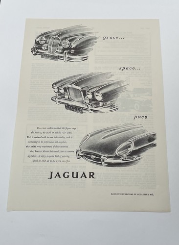 Jaguar cars advert from - from, 1962