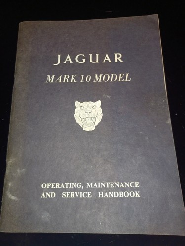 Jaguar mk10 1963 owners - mk10, manual