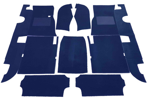Dark blue carpet kit set - , for